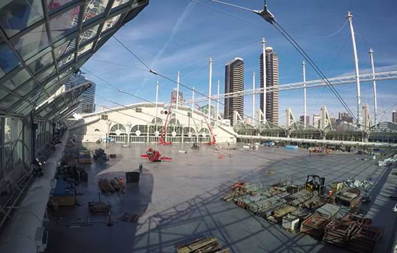 Watch Six Months of Sails Pavilion Renovation in Five Minutes